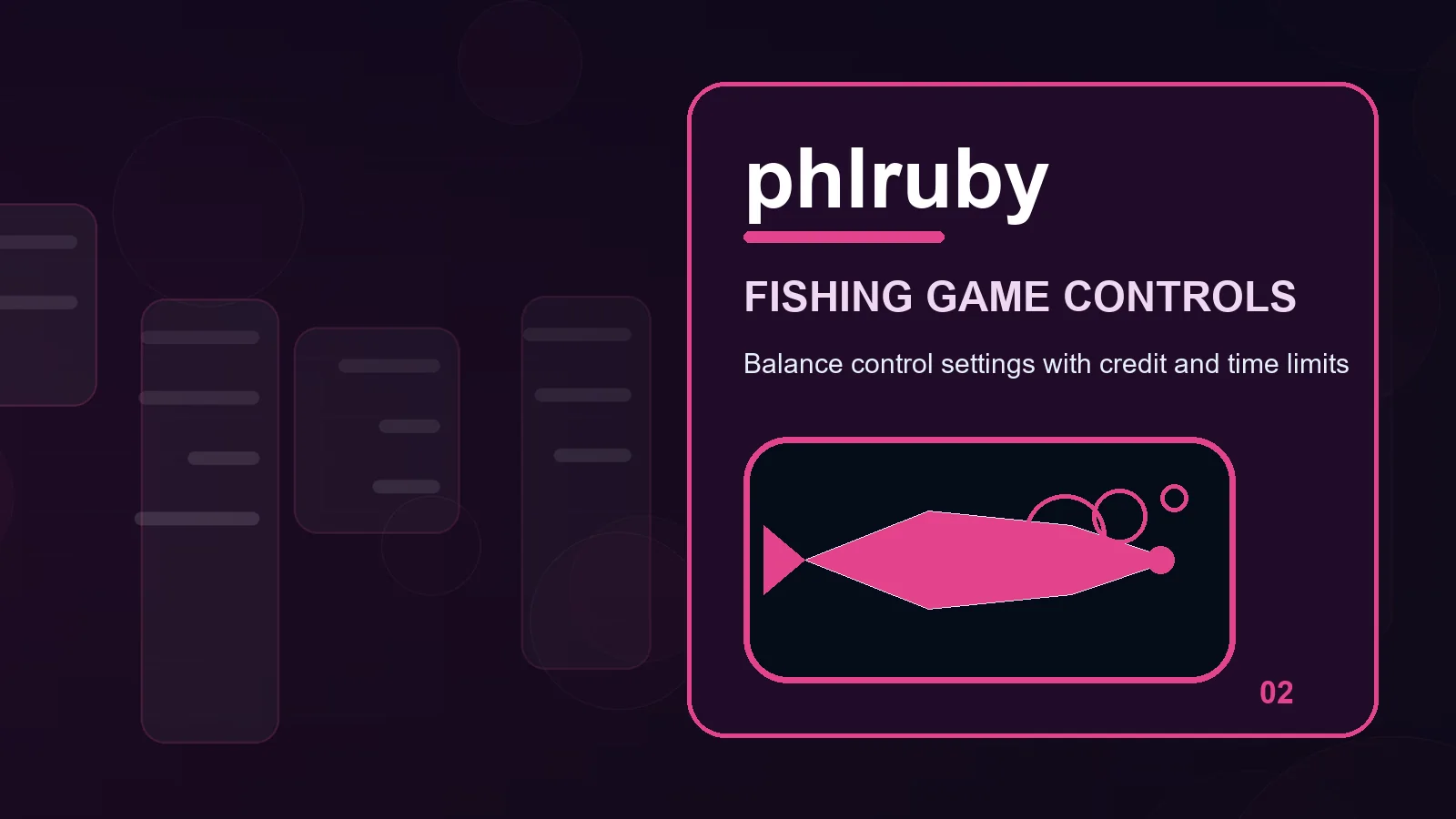 phlruby fishing games illustration for read room selection before moving forward