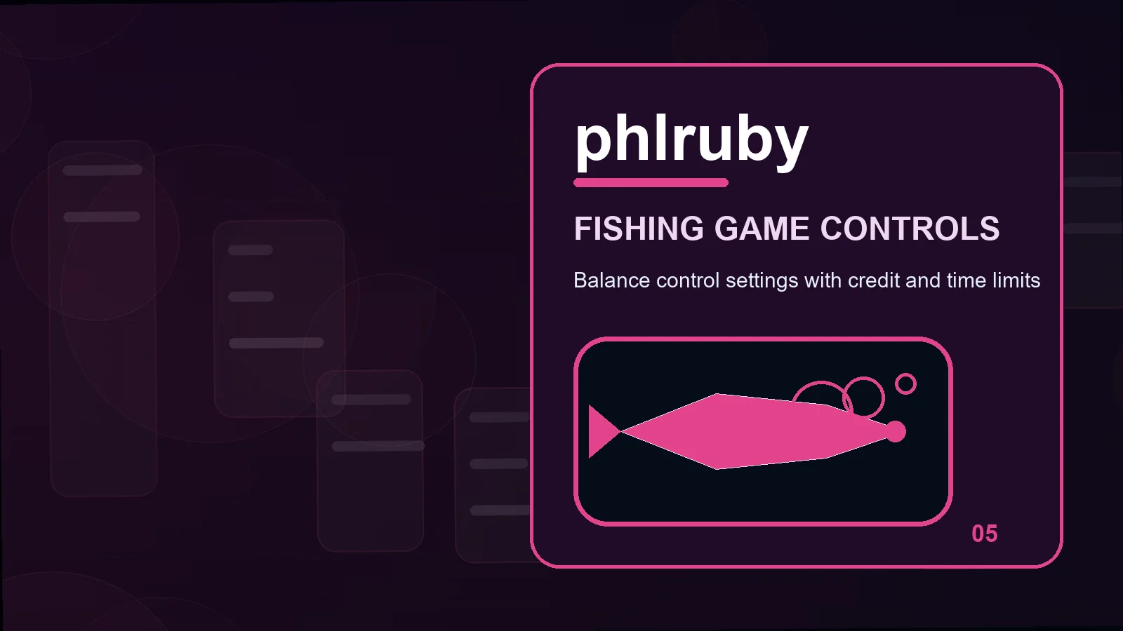 phlruby fishing games illustration for read touch accuracy before moving forward