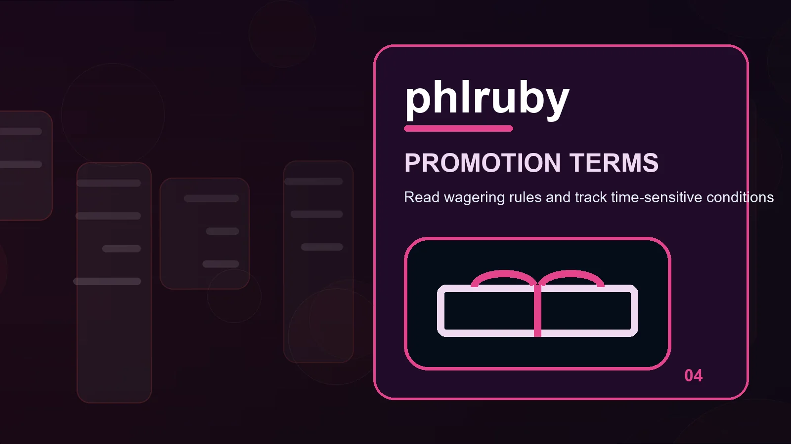phlruby promotions illustration for how to review withdrawal limits before the next step