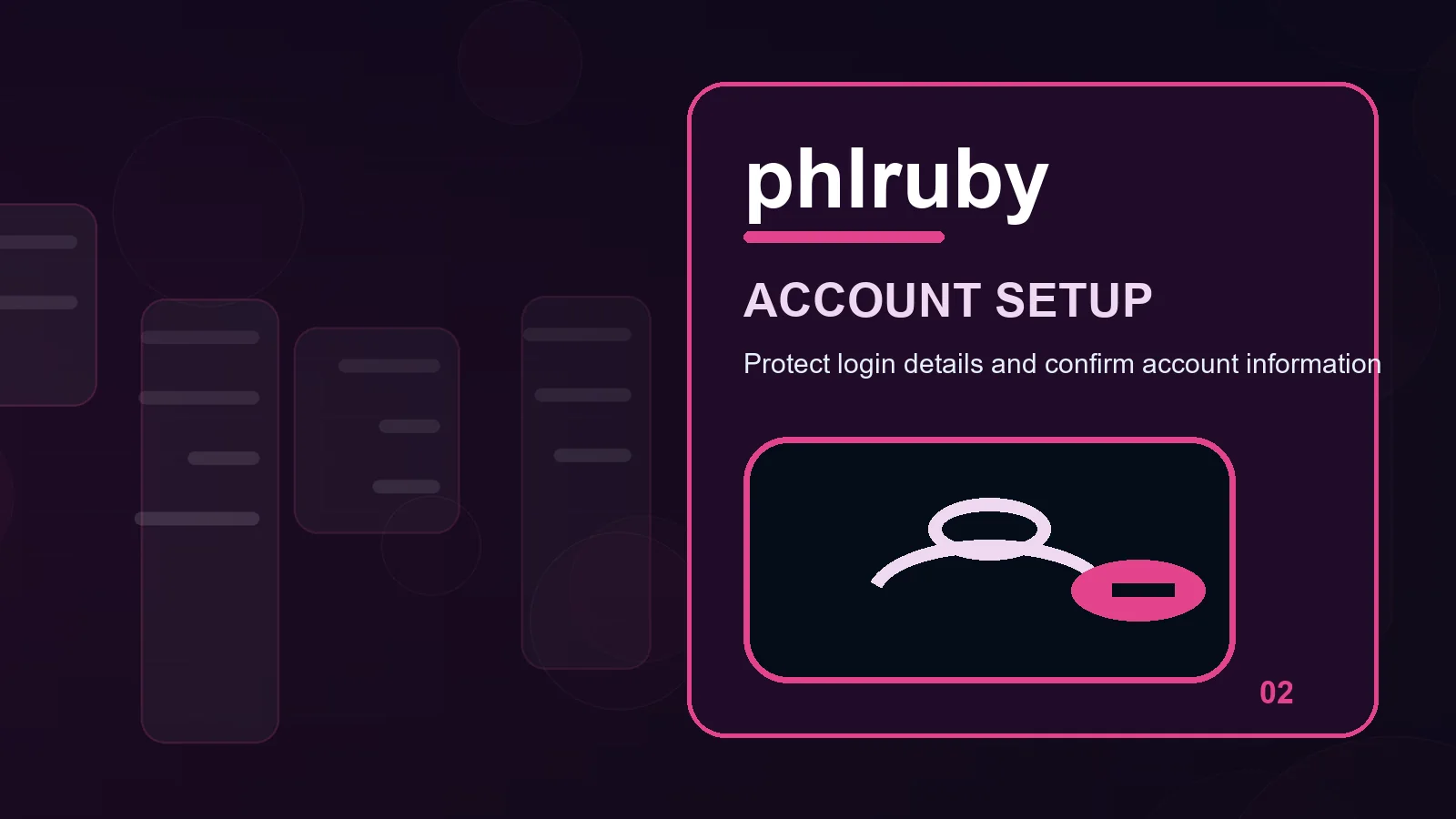phlruby register illustration for read unique password before moving forward