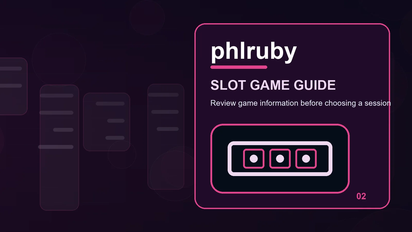 phlruby slots illustration for read session timer before moving forward